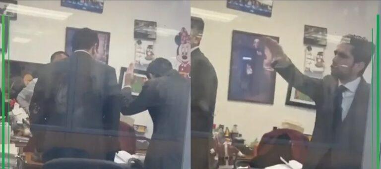 Imagen: Difunden escandalosa agresión de abogados de Grupo Pachuca a un juez en CDMX