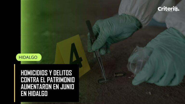 Imagen: Delitos de homicidio y lesiones aumentaron en Hidalgo en el sexto mes del 2025