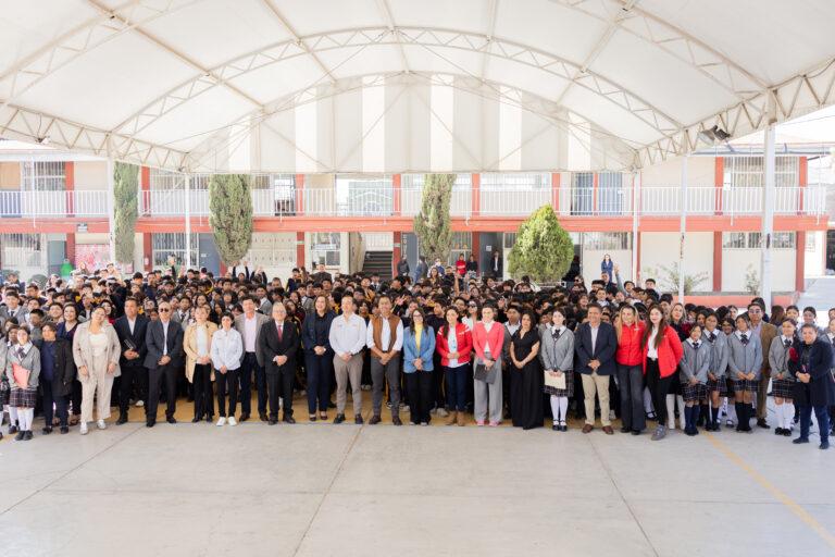 Imagen: Grupo RICA y Fundación Coca-Cola México inauguran sistema de captación pluvial en escuela de Mineral de la Reforma