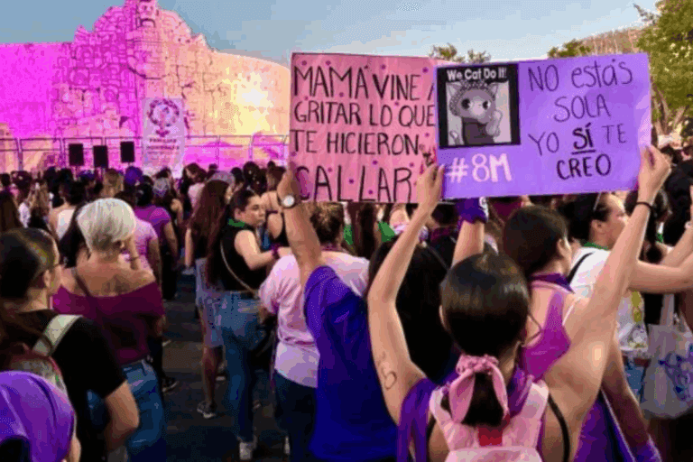 Imagen: Día de la Mujer en Hidalgo: Este fue el saldo de las marchas del 8M, de acuerdo con la Policía Violeta