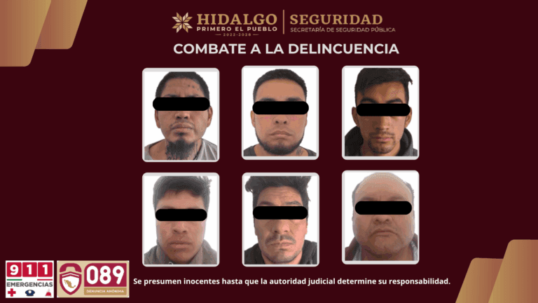 Imagen: Capturan a seis sujetos mientras cavaban un huachitúnel en Pachuca