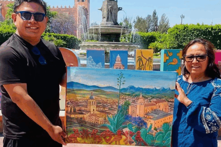 Imagen: Artista de Ixmiquilpan envía pintura a Ciudad Rodrigo, España