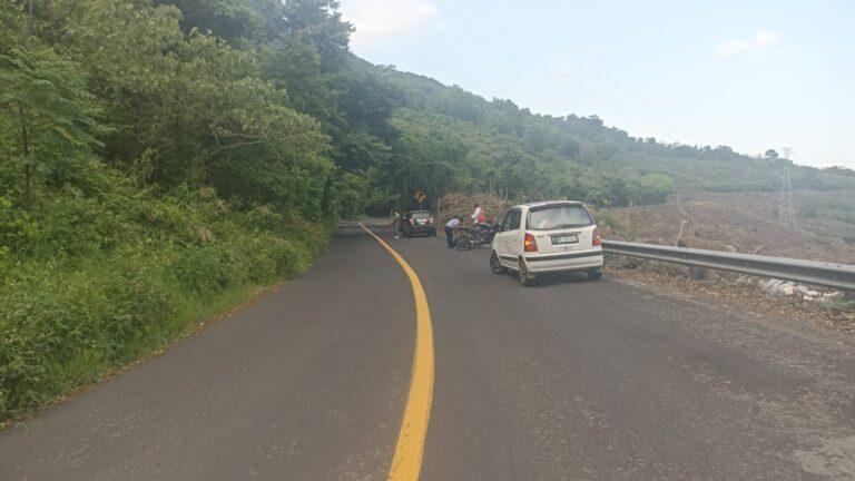 Imagen: Motociclista sufre accidente en la carretera México-Tampico
