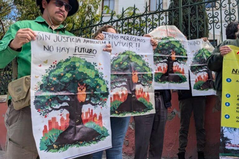 Imagen: Vecinos protestan en Pachuca para salvar más de 100 árboles del camellón de Fomento Minero