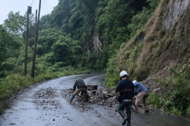 Imagen: Lluvias de Boris causan derrumbes y comunidades incomunicadas en Hidalgo este miércoles