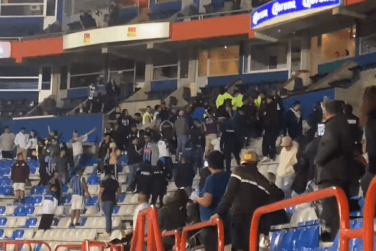 Imagen: Registran aficiones de Querétaro y Pachuca conato de bronca, en el estadio Hidalgo
