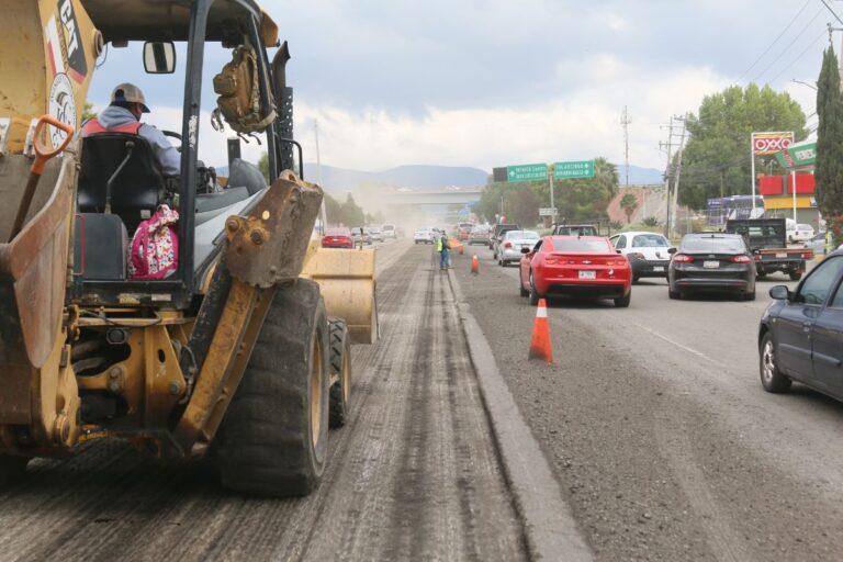 Imagen: Avanza la rehabilitación del Bulevar Felipe Ángeles en Pachuca con inversión millonaria