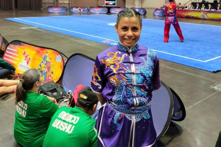 Imagen: Virginia Rivera destaca en el Panamericano de Wushu 2024