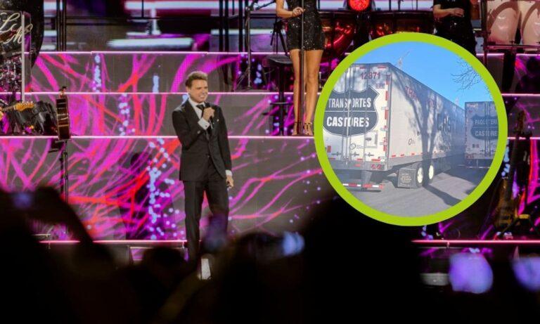 Imagen: ¿Le roban a Luis Miguel? Sujetos armados asaltan un tráiler que transportaba el escenario