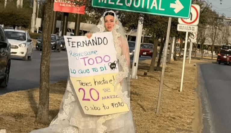 Imagen: VIDEO. Nuevo León: Mujer con su vestido de novia amenaza con exhibir a Fernando