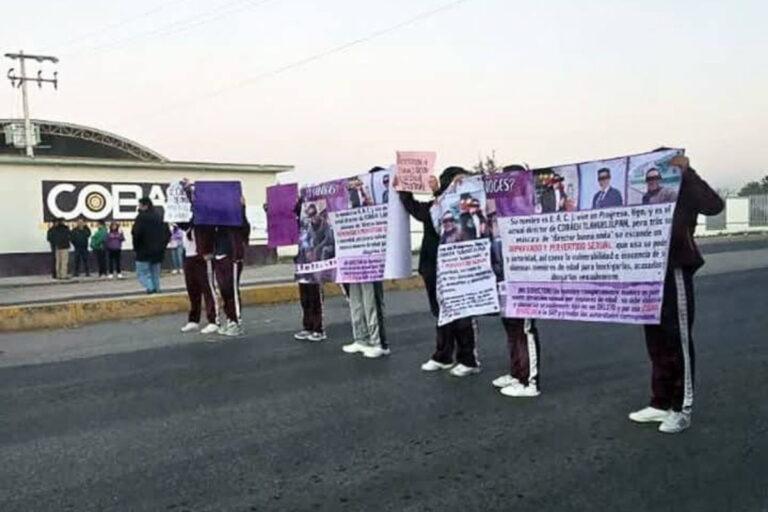 Imagen: Estudiantes del Cobaeh bloquean carretera de Tlahuelilpan; esto fue lo que exigieron