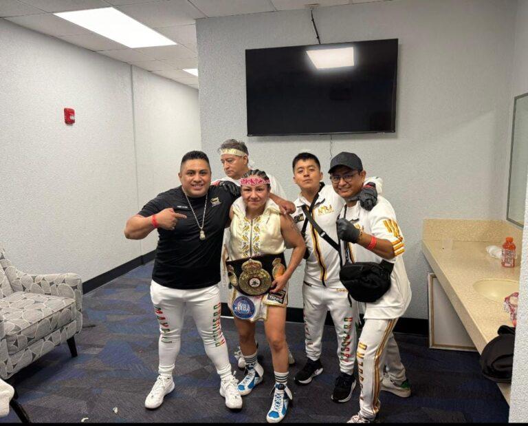 Imagen: La hidalguense Mayelli Rosquero se corona campeona mundial al vencer a Capricho Romero