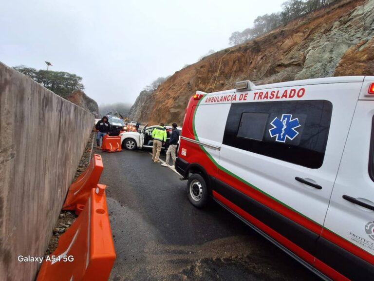Imagen: Accidente vial en la carretera Pachuca-Huasca deja tres lesionados