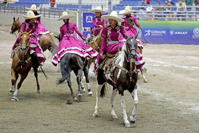 Imagen: Coronelas brillan en Aguascalientes y ponen en alto el nombre de Hidalgo en el Nacional Charro