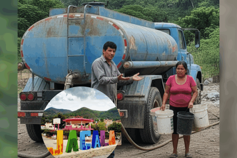 Imagen: Pobladores de Jacala cumplen dos semanas sin agua