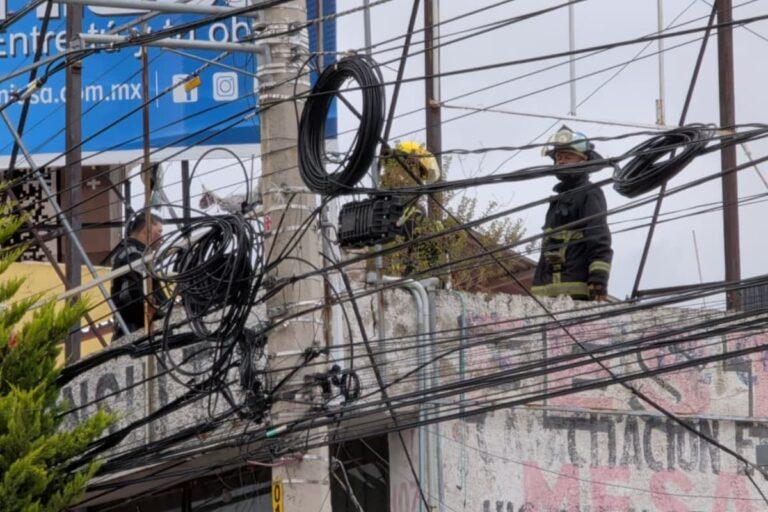 Imagen: Descarga eléctrica deja a un trabajador lesionado en establecimiento de Pachuca