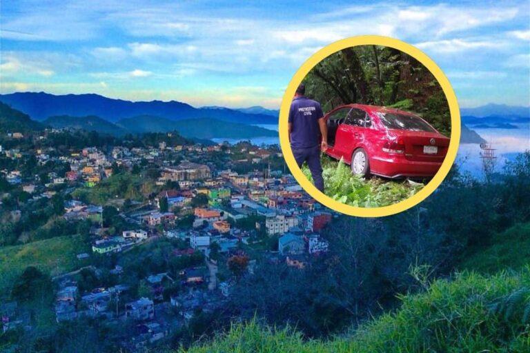Imagen: Accidente en la México-Tampico: Auto se salió de camino en el tramo de Tlanchinol