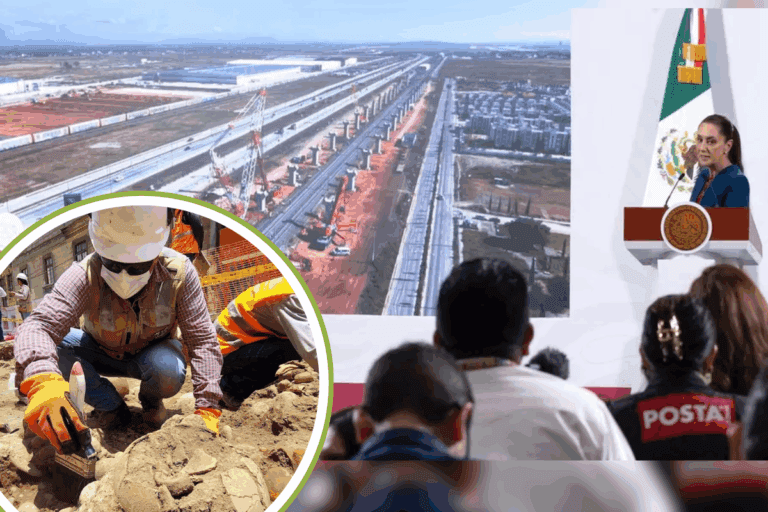 Imagen: Encuentran en Tula restos arqueológicos en ruta del Tren México-Querétaro ¿Que pasará con la construcción?
