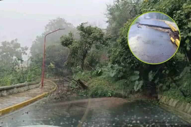 Imagen: Más de 15 deslaves afectan los caminos de la Sierra hidalguense; así quedó la carretera Xochicoatlán-Molango