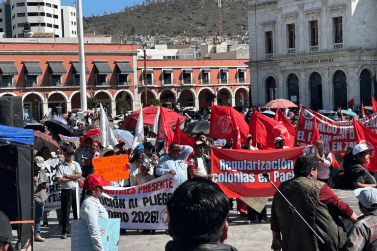 Imagen: Antorcha Campesina se concentra en Pachuca; estas son sus peticiones para 2026