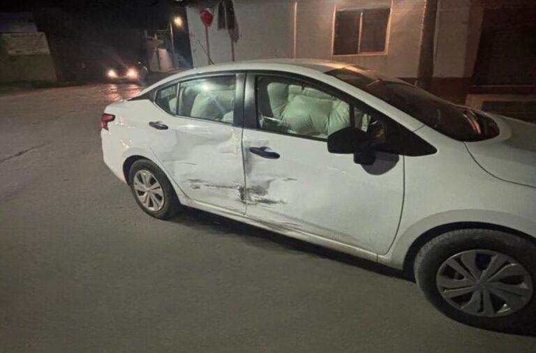 Imagen: Vehículo del alcalde de Atlapexco impactado por camioneta en Ciudad Valles