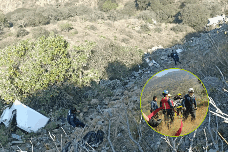 Imagen: Se registra volcadura de camión en el Corredor de la Montaña rumbo a Pachuca