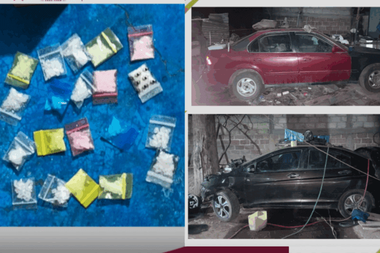 Imagen: Descubren narcopredio en Santiago Tulantepec con droga y autos robados