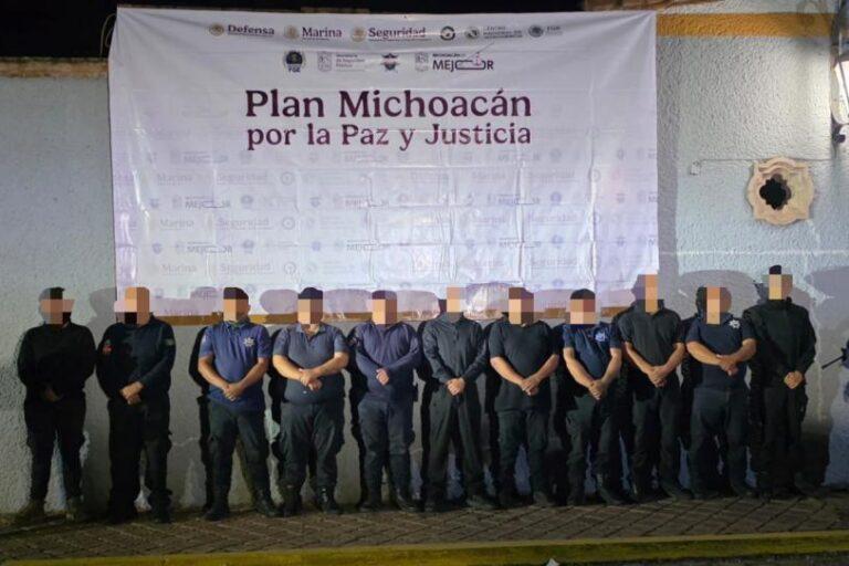 Imagen: Operativo en Michoacán detiene a mando y 10 policías involucrados en bloqueos tras la caída de El Mencho