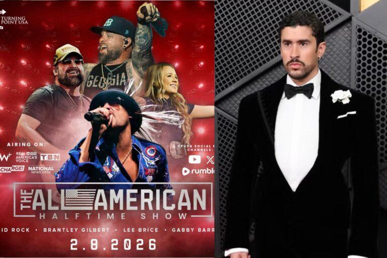 Imagen: All American Halftime Show vs Bad Bunny en el Super Bowl LX: ¿quiénes cantarán en este espectáculo alternativo?