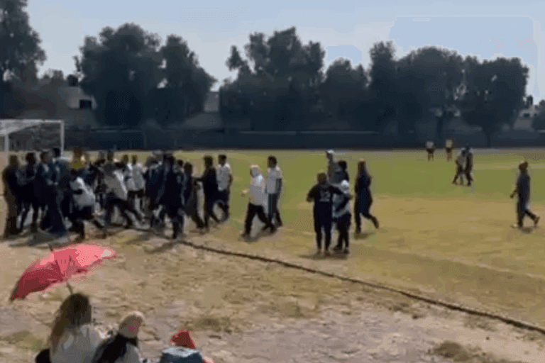 Imagen: Video: Partido de fútbol en Pachuca acaba en riña; hay menores involucrados