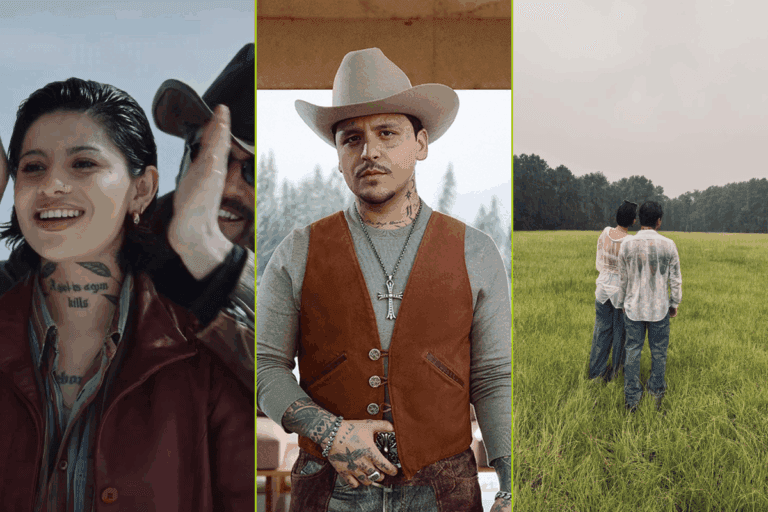 Imagen: ¿Cazzángela? En el nuevo video de Christian Nodal, la protagonista sorprende por su parecido a ambas