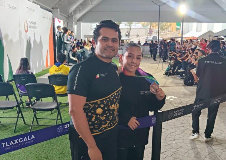 Imagen: Kenia Ramírez, referente del Valle del Mezquital en histórica actuación del taekwondo hidalguense
