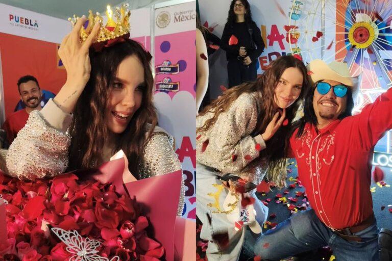 Imagen: “¡Señorita Belinda!” Así sorprendieron a Belinda en Puebla con flores El Patrón