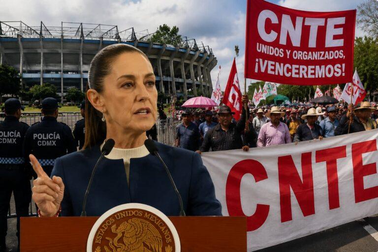 Imagen: “¿Para qué marchan?”: Sheinbaum responde a la CNTE ante protestas de hoy en el Estadio Ciudad de México