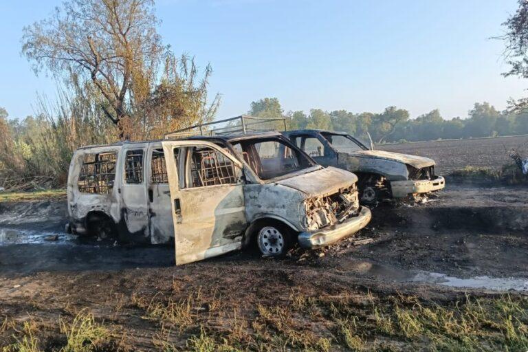 Imagen: Tlaxcoapan: incendian dos camionetas presuntamente ligadas al robo de combustible