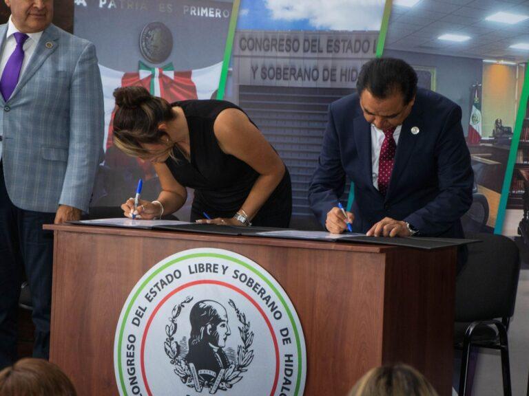 Imagen: Congreso y CDHEH firman convenio para capacitar legisladores en Hidalgo