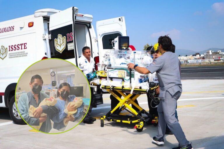Imagen: ¡Buenas noticias en Hidalgo! Gemelas trasladadas desde la Huasteca a Pachuca reciben alta médica tras casi dos meses