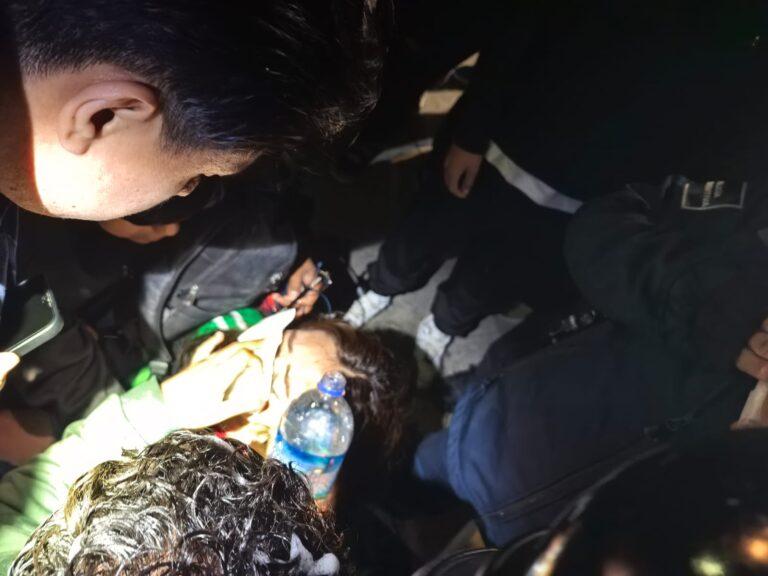 Imagen: Reloj Monumental: festejo termina con mujer lesionada por lata de cerveza